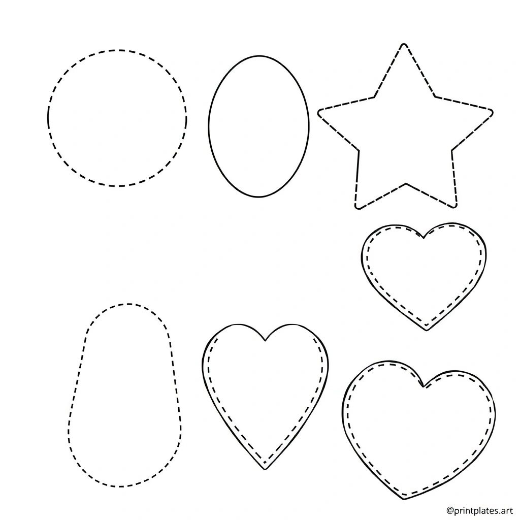 Szablony dużych papierowych płatków - Szablony - Dzień Płatków Śniadaniowych