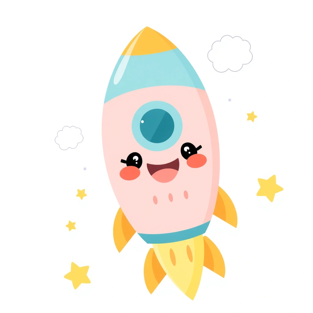 Ilustracja powitalna — Rakieta - Materiały - Dzień Kosmosu