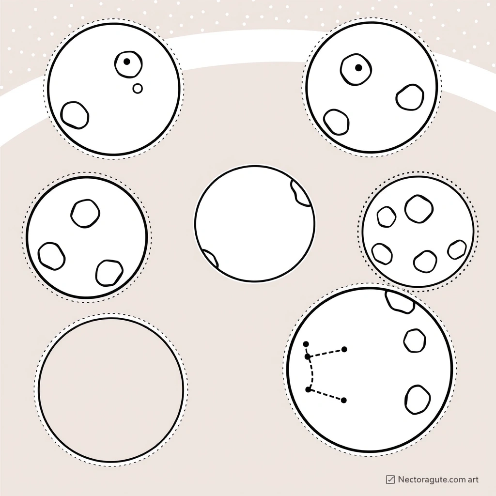 Szablony planet do druku (puste) - Szablony - Dzień Kosmosu