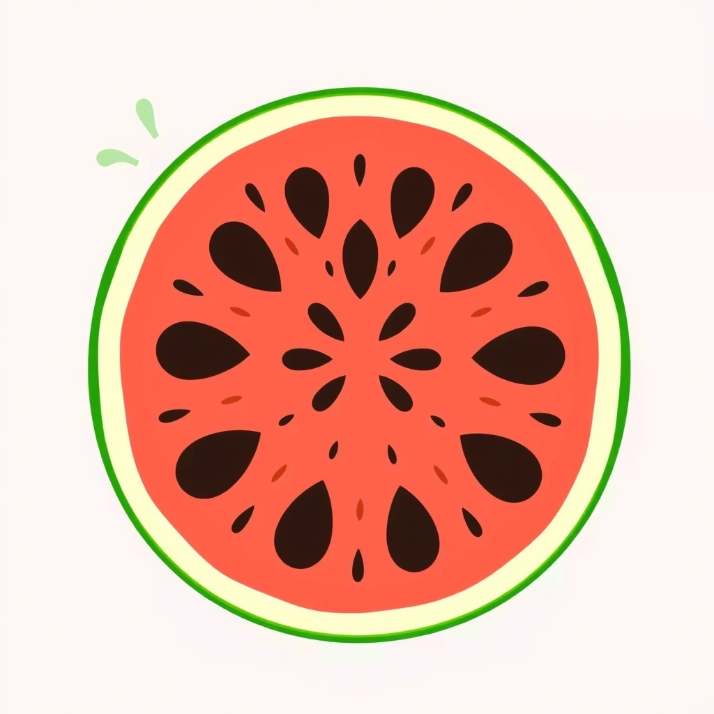 Duży obrazek arbuza (plakat edukacyjny) - Materiały - Dzień Arbuza