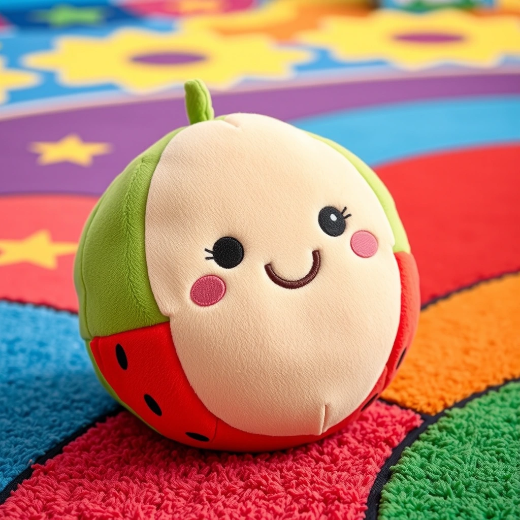 Pluszowy arbuz — zdjęcie zabawki - Materiały - Dzień Arbuza