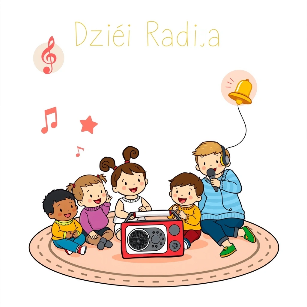 Plakat: Dzień Radia — Mały Odkrywca dźwięków - Materiały - Dzień Radia