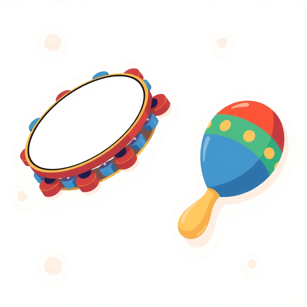 Instrument perkusyjny — tamburyn i marakasy - Materiały - Dzień Tańca