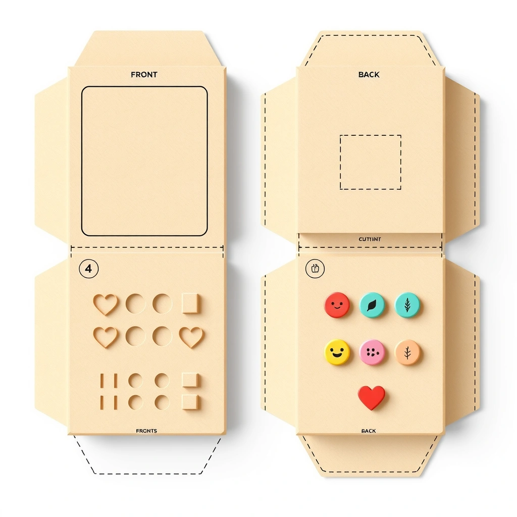 Szablon: Zabawny telefon z kartonu — do złożenia - Szablony - Dzień Pierwszej Pomocy