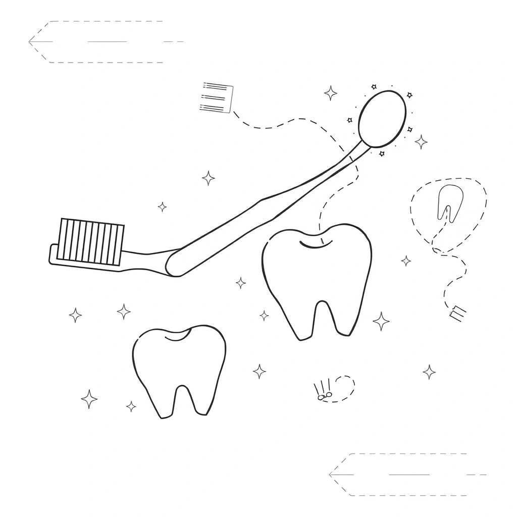 Kolorowanka: Narzędzia dentysty - Kolorowanki - Dzień Dentysty