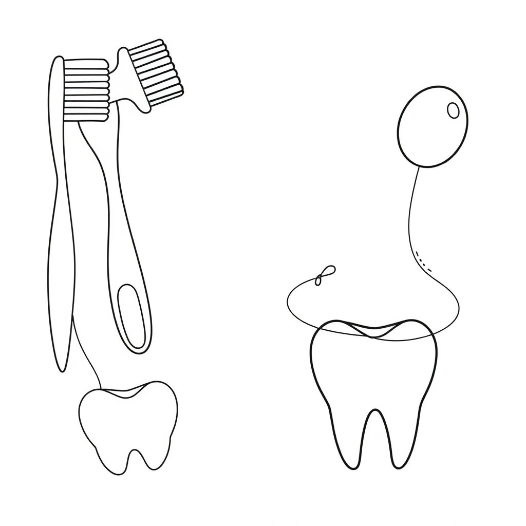 Kolorowanka: Narzędzia dentysty - Kolorowanki - Dzień Dentysty