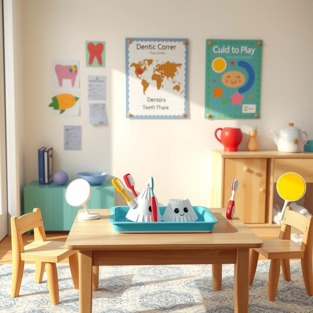 Rekwizyty: kącik 'gabinet dentysty' (scena) - Materiały - Dzień Dentysty