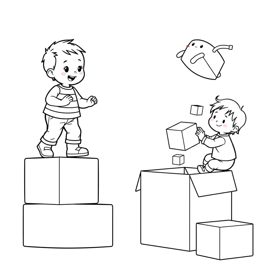 Kolorowanka: Klocki i ruchy - Kolorowanki - Międzynarodowy Dzień Lego