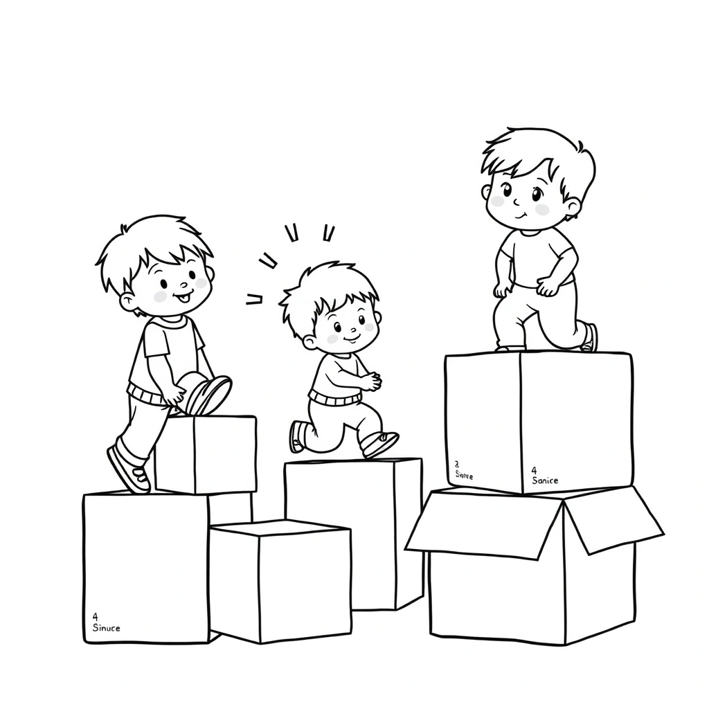 Kolorowanka: Klocki i ruchy - Kolorowanki - Międzynarodowy Dzień Lego