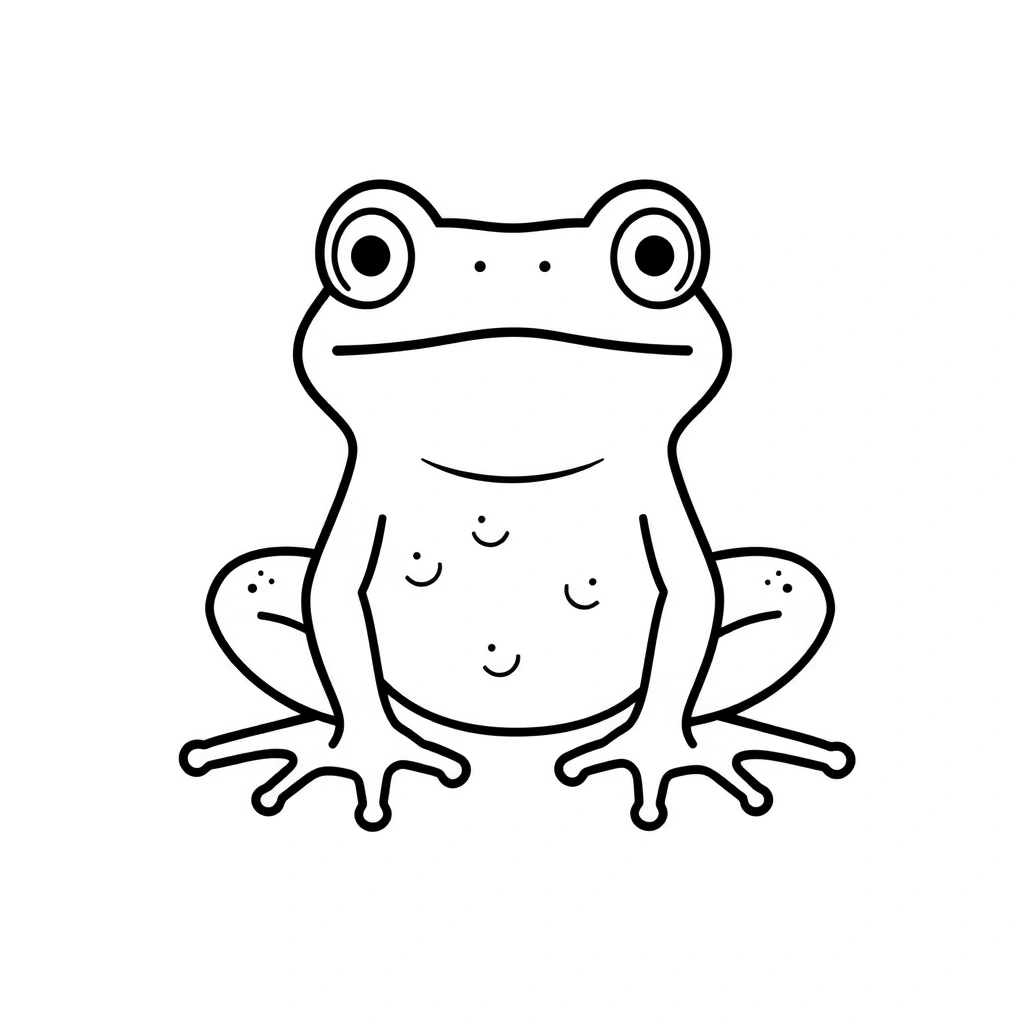 Szablon do wycinania: sylwetka żabki - Szablony - Dzień Żaby