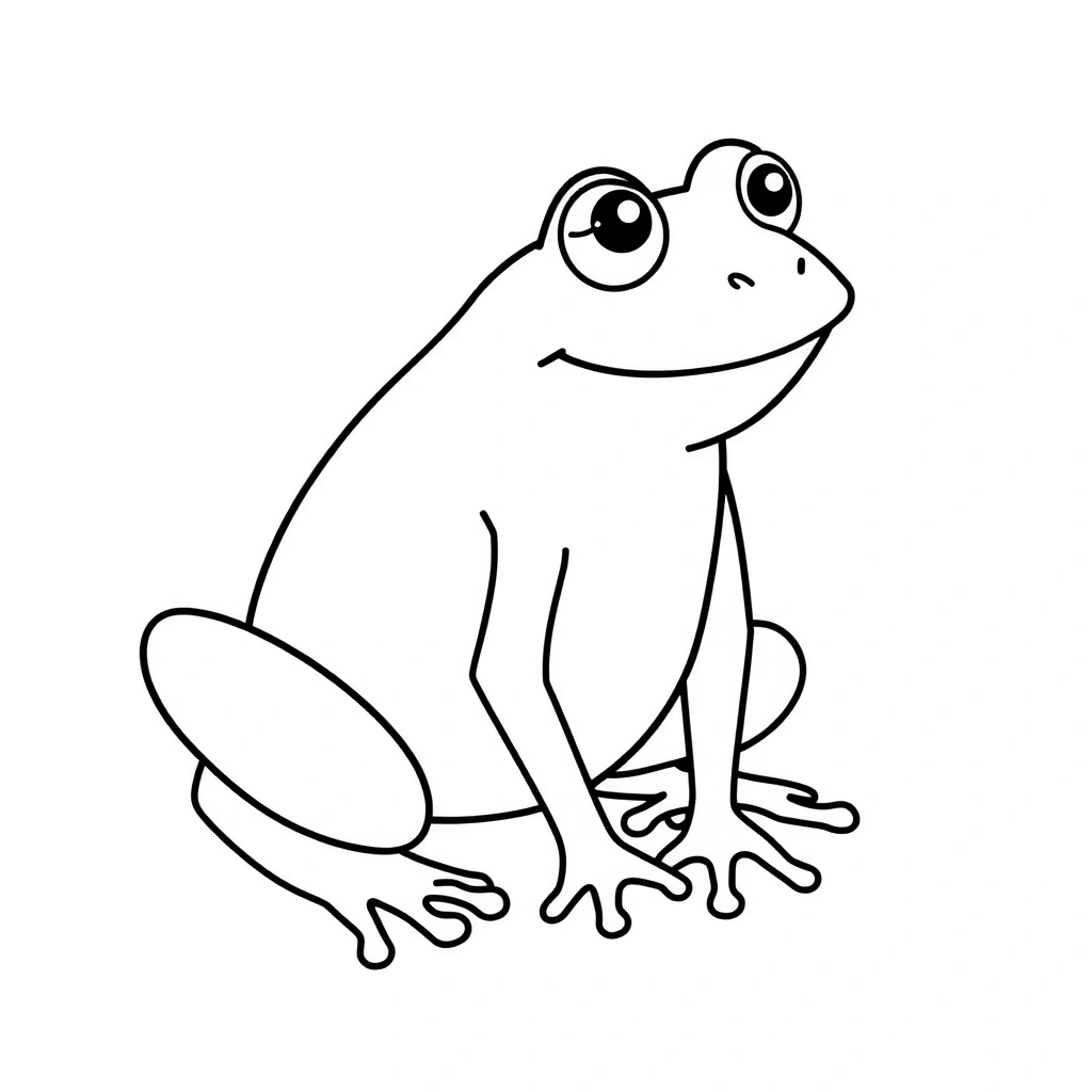 Szablon do wycinania: sylwetka żabki - Szablony - Dzień Żaby