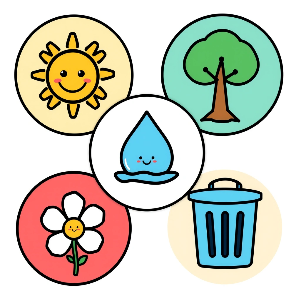 Karty do zabawy 'Co się uśmiecha' — zestaw ikon - Szablony - Dzień Uśmiechu