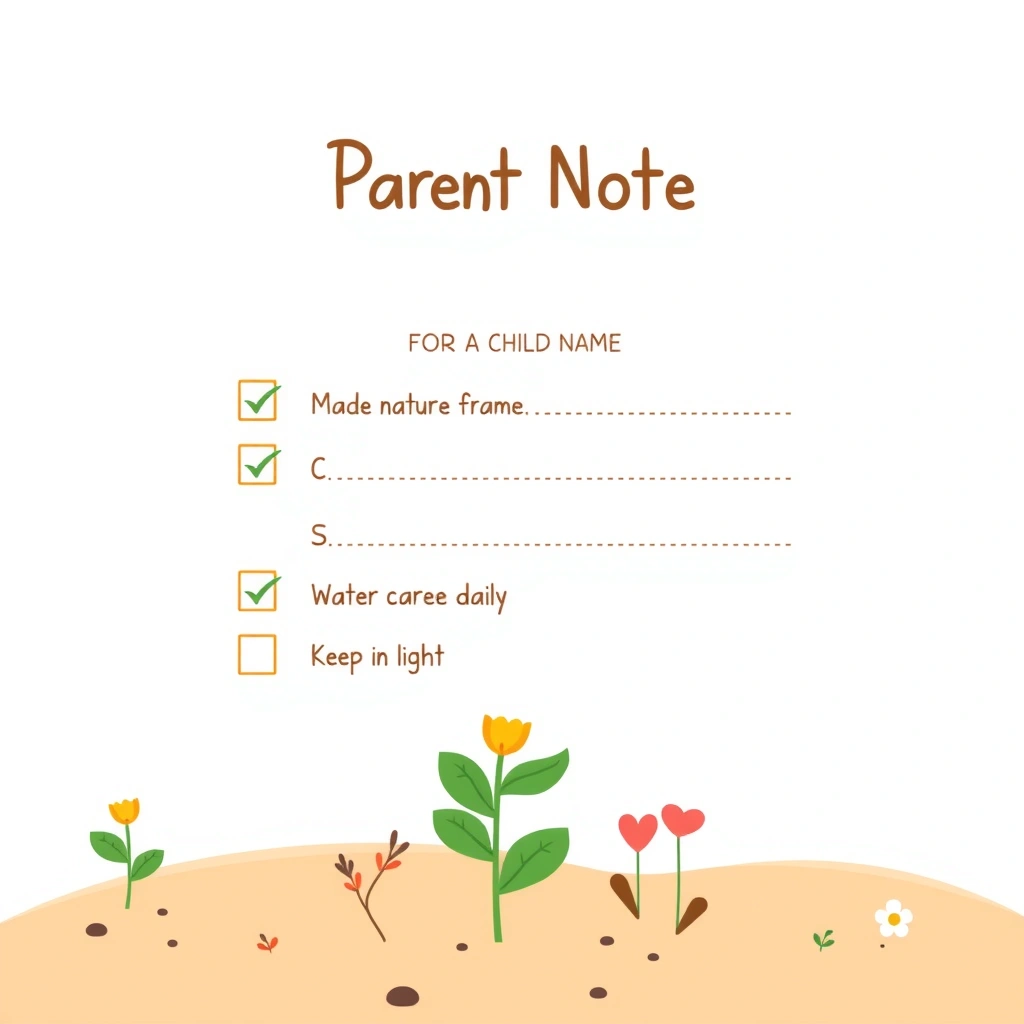Notatka dla rodziców — co dziecko zrobiło - Szablony - Dzień Dziecka