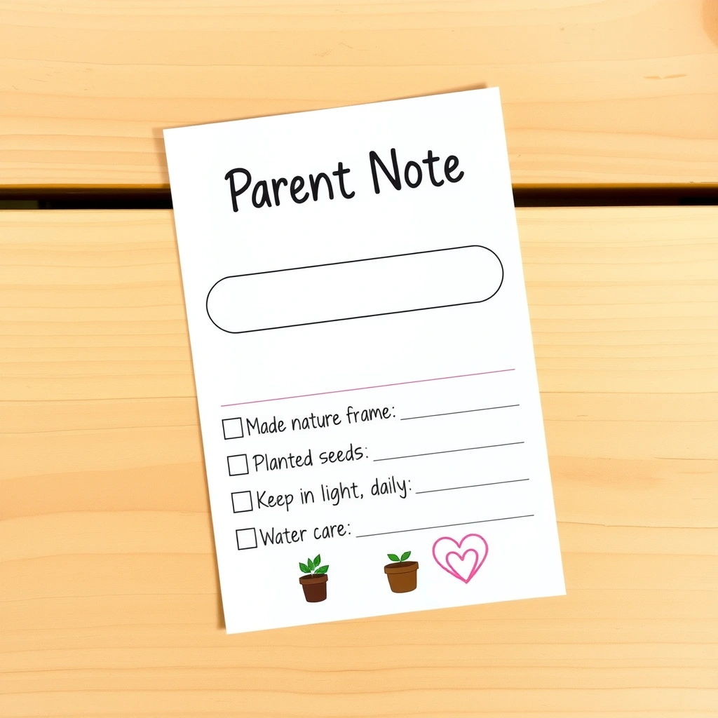 Notatka dla rodziców — co dziecko zrobiło - Szablony - Dzień Dziecka