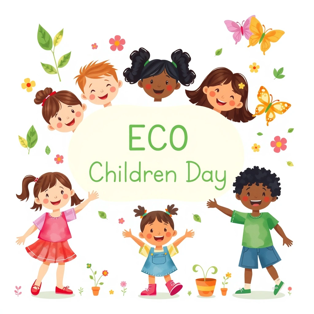 Plakat powitalny — Eko‑Dzień Dziecka - Materiały - Dzień Dziecka