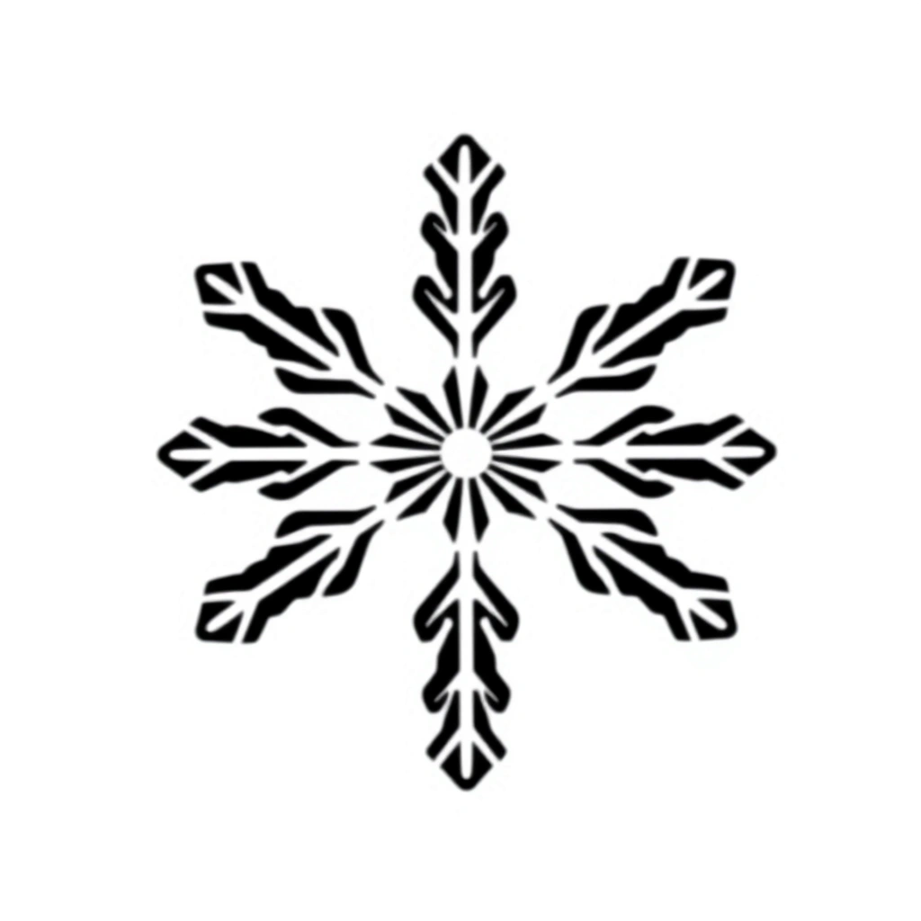 Obrazek płatka śniegu — ilustracja do pokazania - Materiały - Pierwszy Dzień Zimy