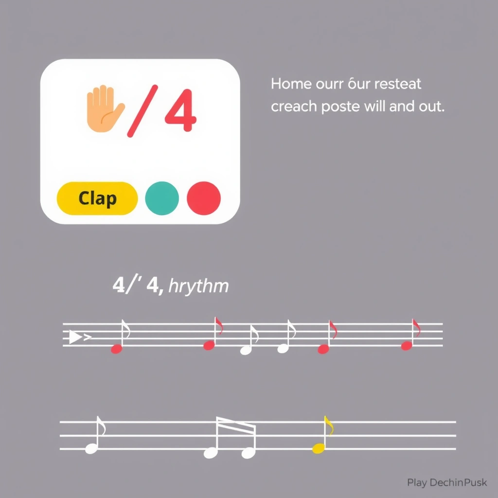 Infografika rytmów: klaśnięcia i stąpanie - Szablony - Dzień Lasu
