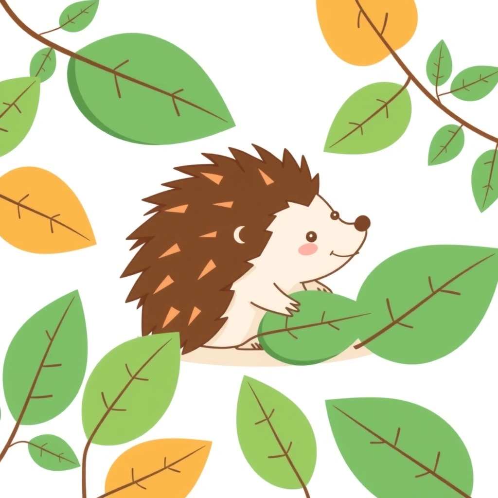 Karta: Jeż — flashcard - Szablony - Dzień Lasu