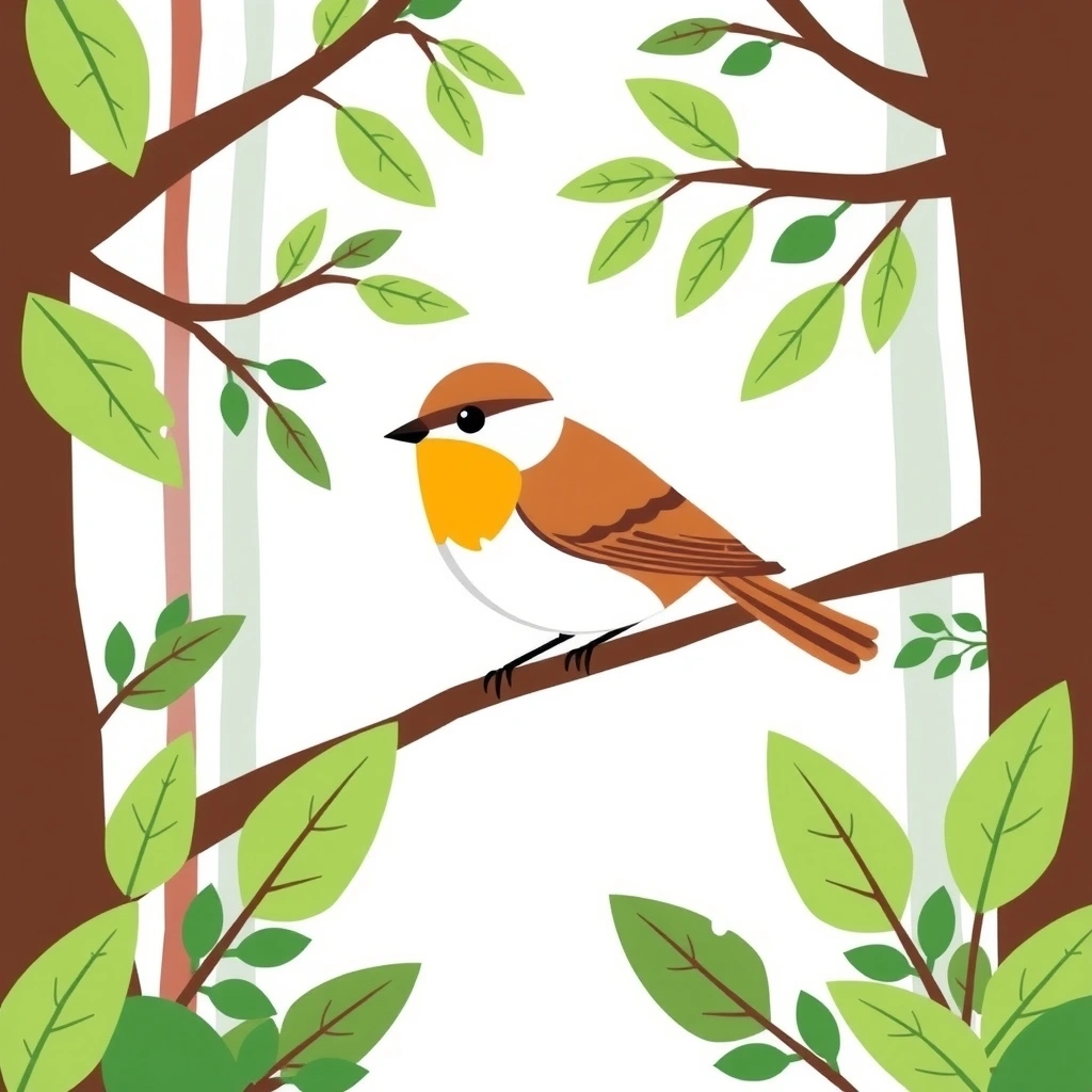 Karta: Ptak — flashcard - Szablony - Dzień Lasu