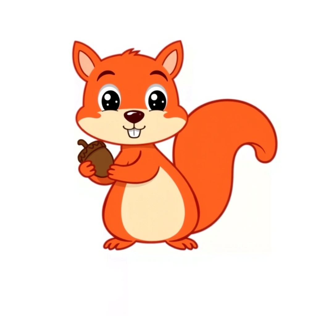 Karta: Wiewiórka — flashcard - Szablony - Dzień Lasu