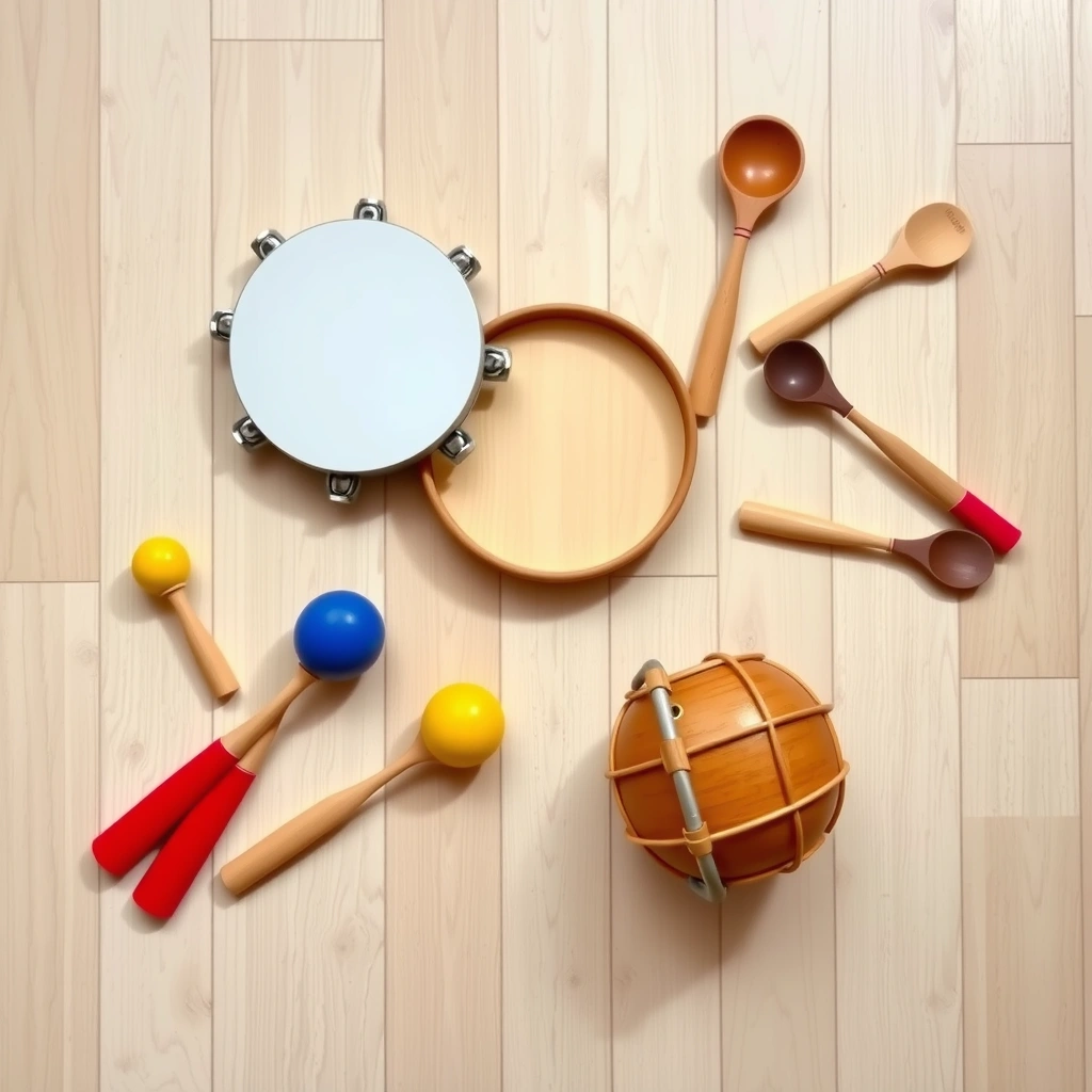 Zestaw instrumentów perkusyjnych - Materiały - Dzień Lasu