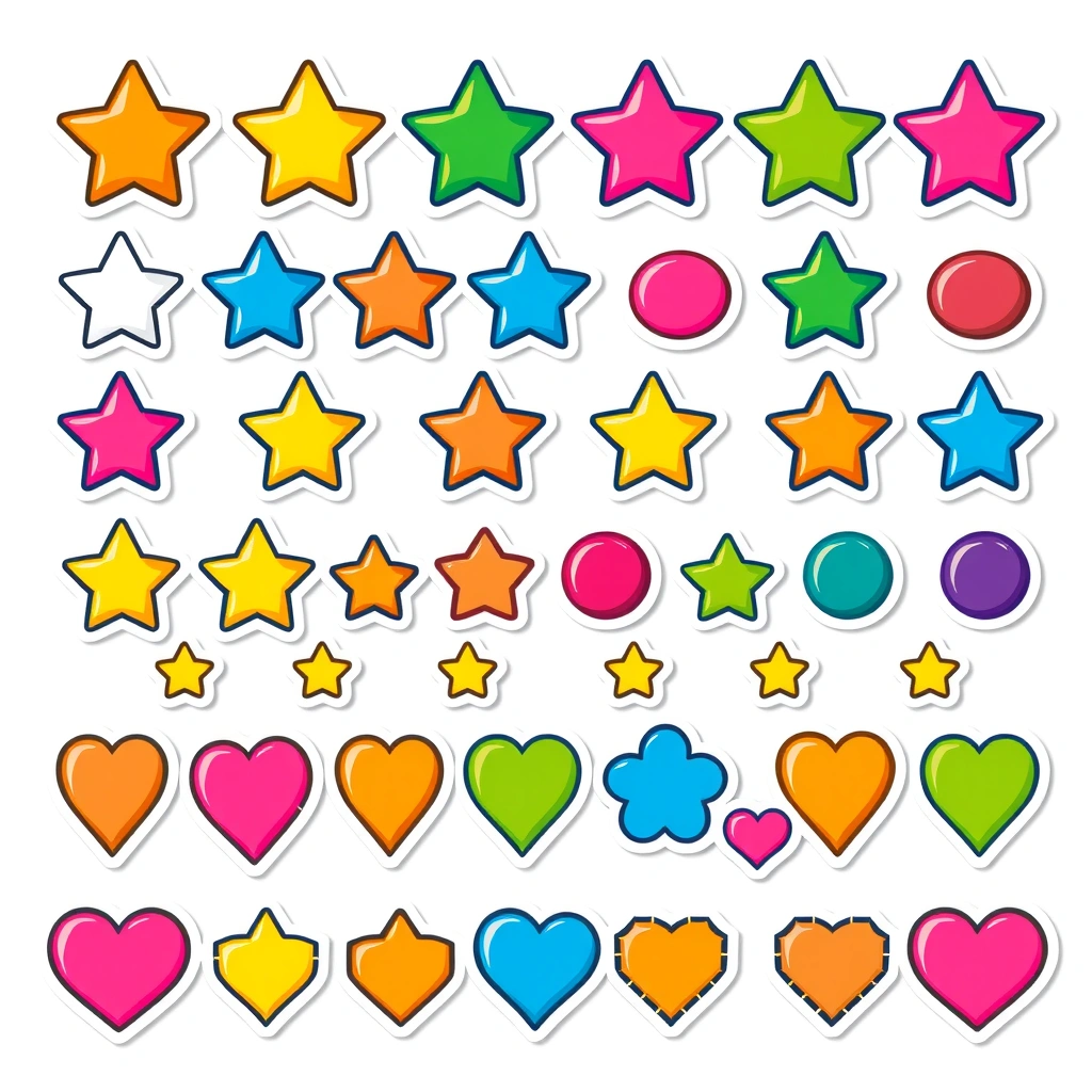 Arkusz naklejek piankowych i brokatowych (drukowalny) - Szablony - Trzech Króli