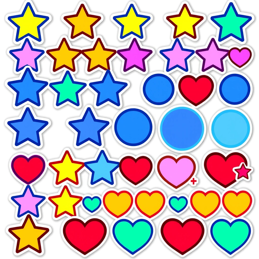 Arkusz naklejek piankowych i brokatowych (drukowalny) - Szablony - Trzech Króli