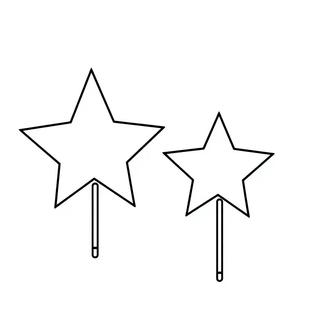 Szablon gwiazdki (pusty) - Szablony - Trzech Króli