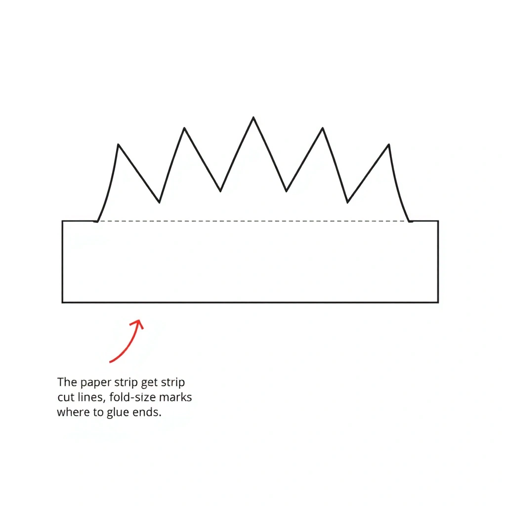 Szablon paska korony (pusty) - Szablony - Trzech Króli