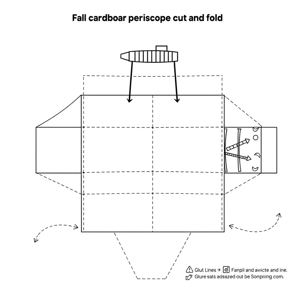 Szablon: Peryskop do wycięcia i złożenia - Szablony - Dzień Łodzi Podwodnej