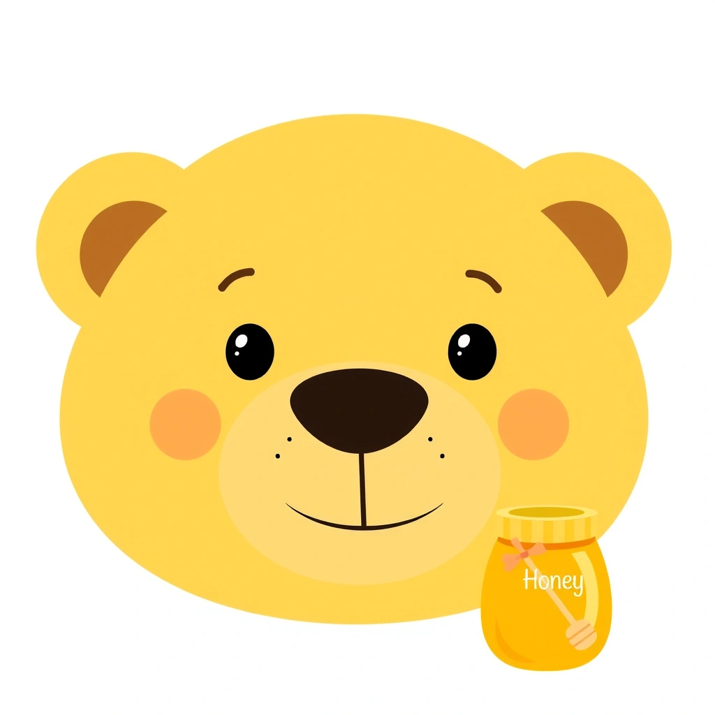 Przykładowy portret Kubusia - Materiały - Dzień Kubusia Puchatka