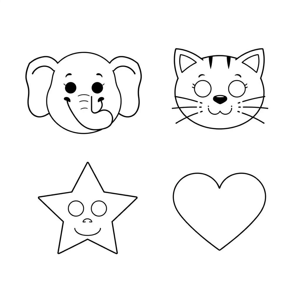 Szablony masek do druku (proste dla maluszków) - Szablony - Dzień Teatru