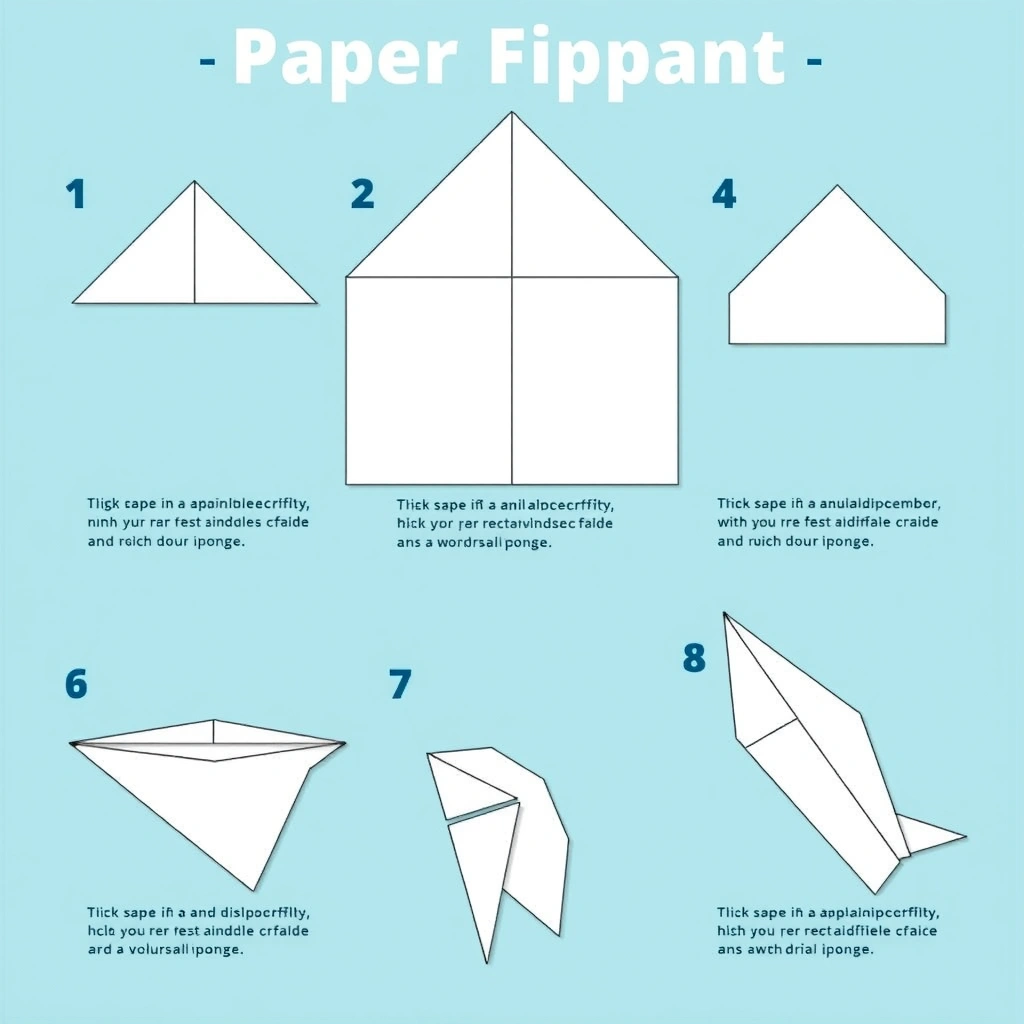 Szablon składania papierowego samolotu - Szablony - Dzień Lotnictwa