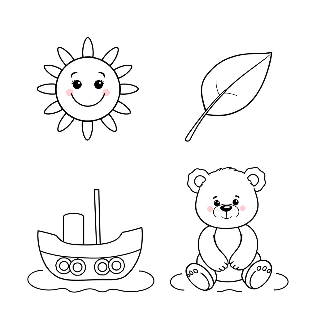 Kolorowanki — proste rysunki - Kolorowanki - Dzień Książki