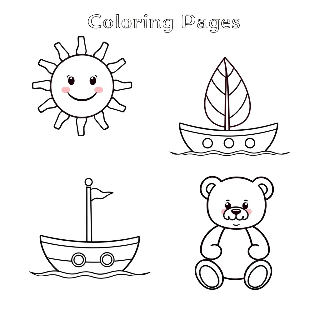 Kolorowanki — proste rysunki - Kolorowanki - Dzień Książki