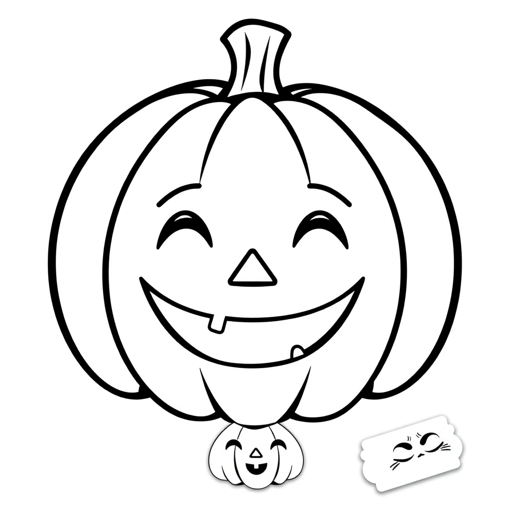 Szablon papierowej dyni do wycięcia - Szablony - Święto Dyni