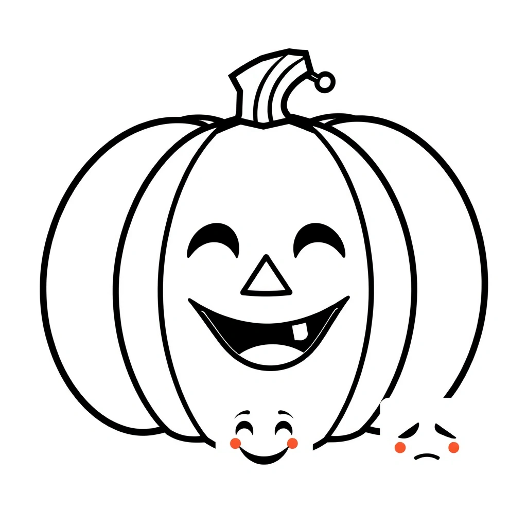 Szablon papierowej dyni do wycięcia - Szablony - Święto Dyni