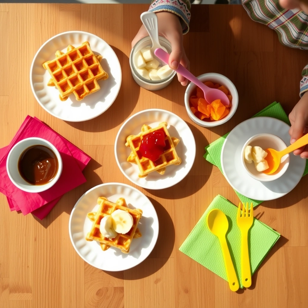 Stacja smakowania — talerz z dodatkami - Materiały - Dzień Gofra