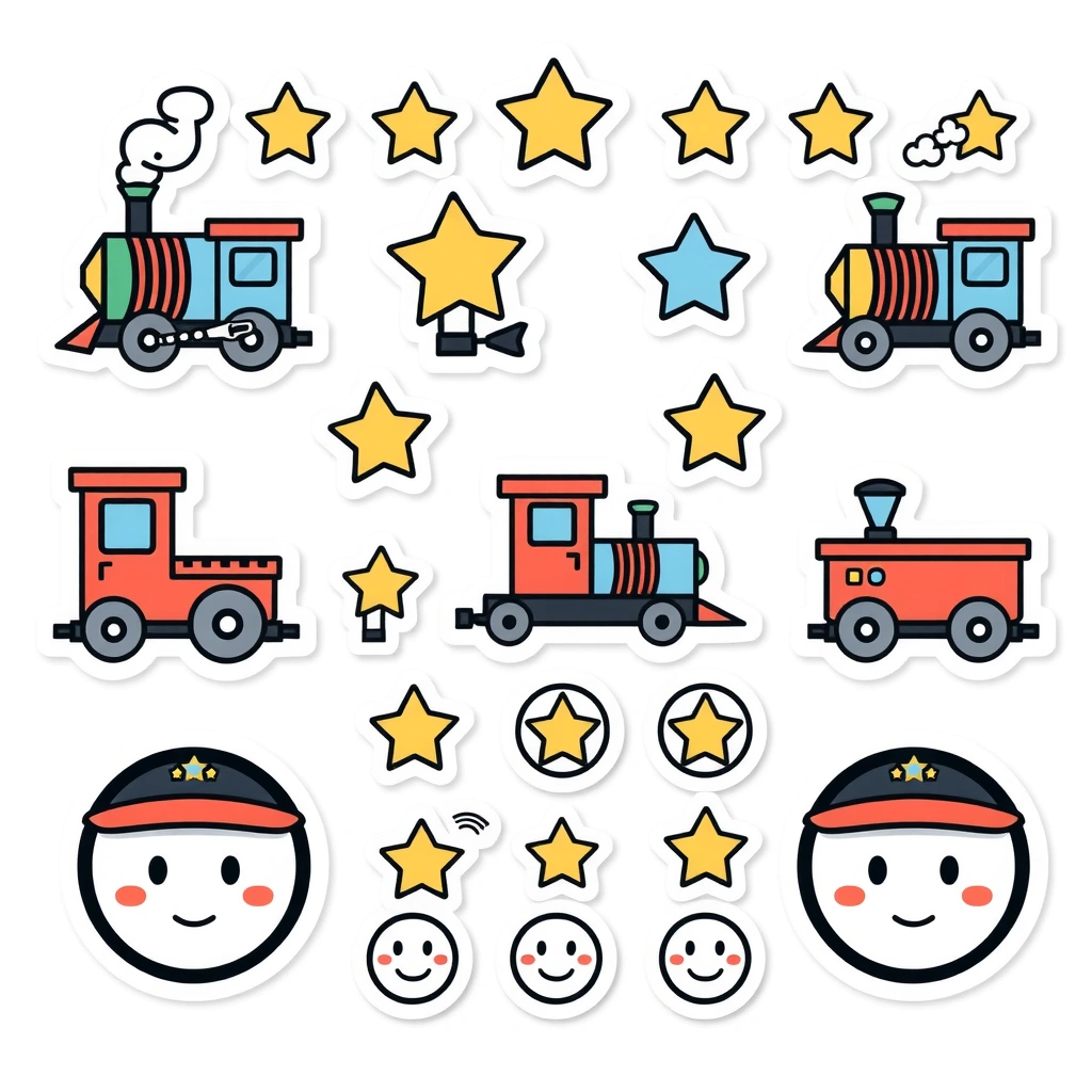 Naklejki/odznaki do wyróżniania - Materiały - Dzień Maszynisty