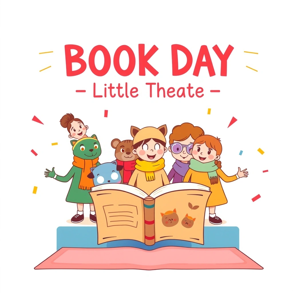 Plakat zajęć — Dzień Książki: Mały Teatrzyk - Materiały - Dzień Książki