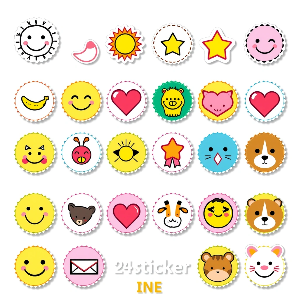 Arkusz znaczków / naklejek (szablon) - Szablony - Dzień Listonosza