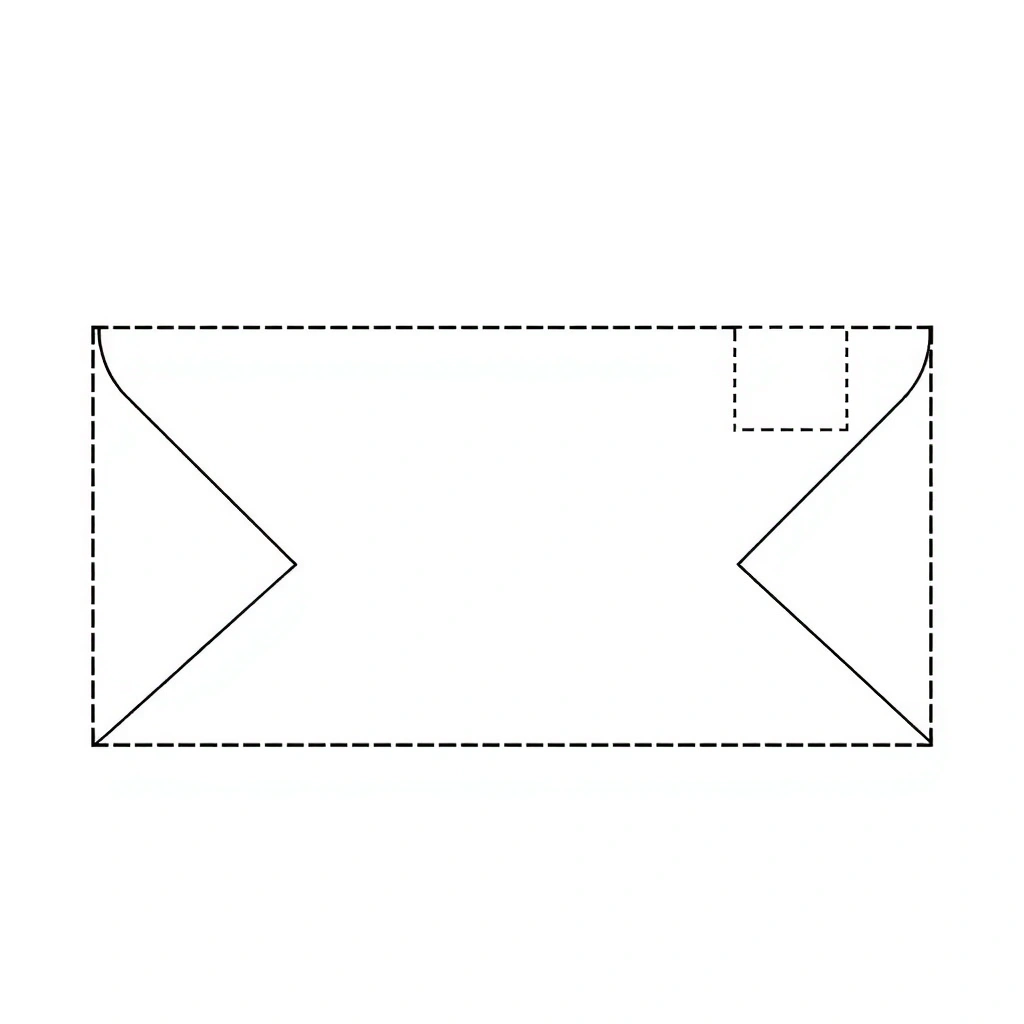 Szablon koperty do złożenia (print & fold) - Szablony - Dzień Listonosza