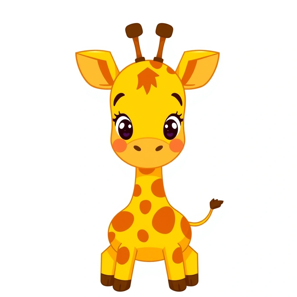 Obrazek żyrafy — karta wizualna - Materiały - Dzień Żyrafy