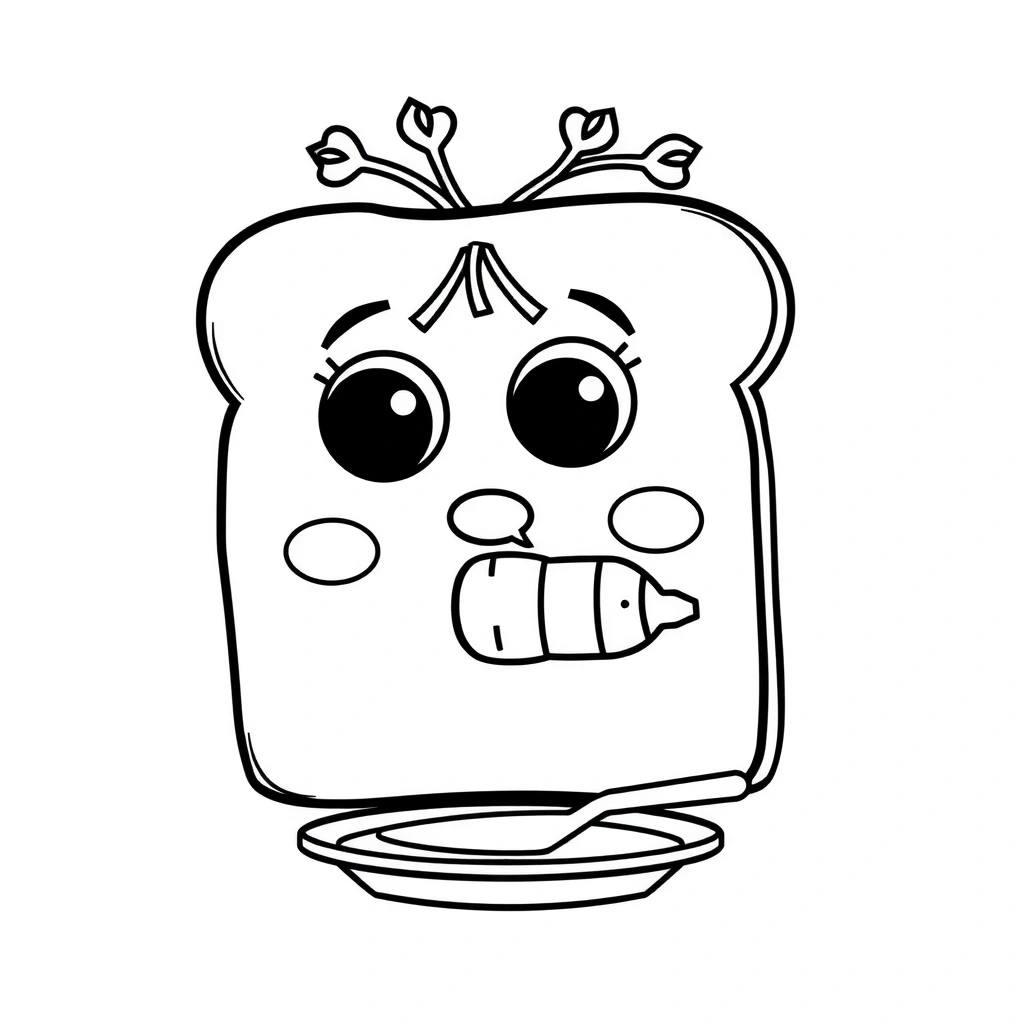 Kolorowanka — kanapka‑portret - Kolorowanki - Dzień Mężczyzn