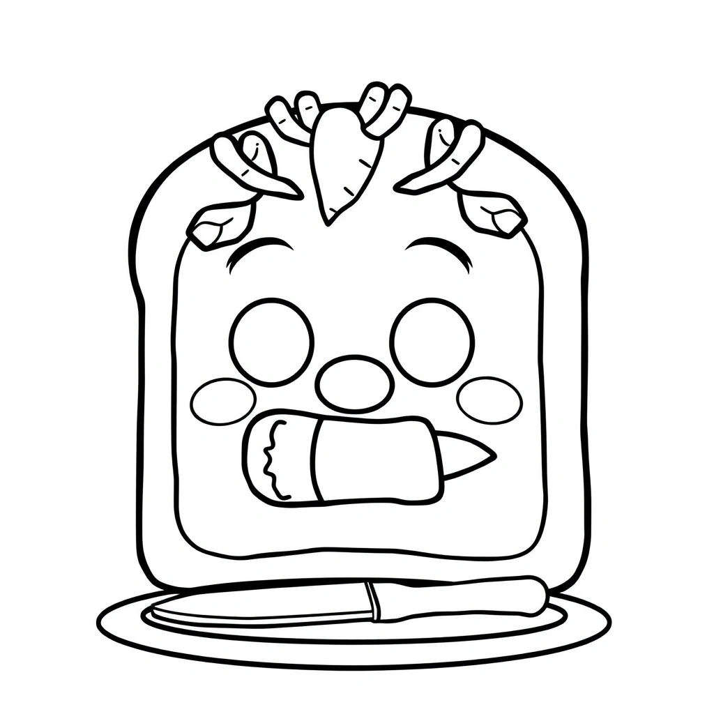 Kolorowanka — kanapka‑portret - Kolorowanki - Dzień Mężczyzn