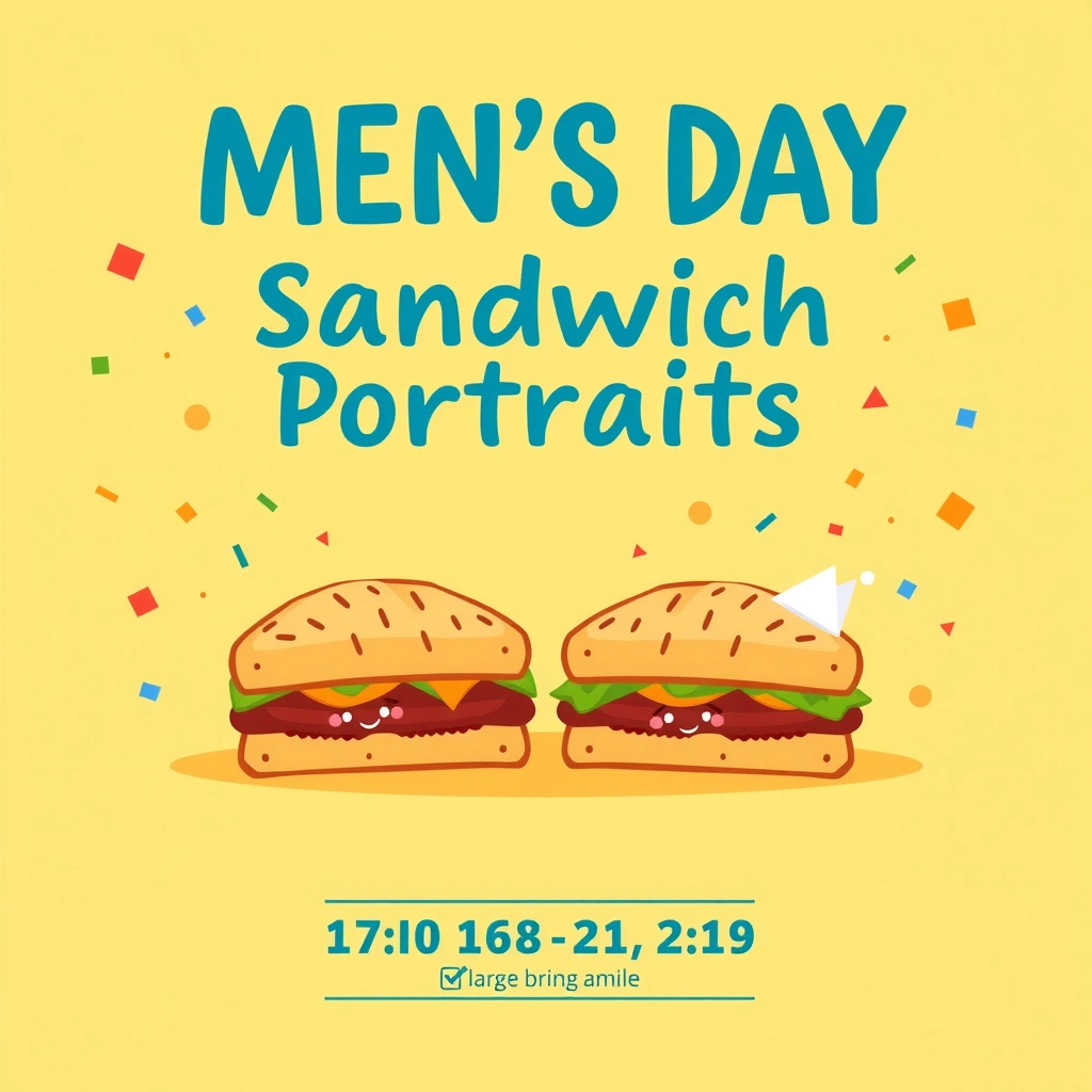 Plakat powitalny — Dzień Mężczyzn - Szablony - Dzień Mężczyzn