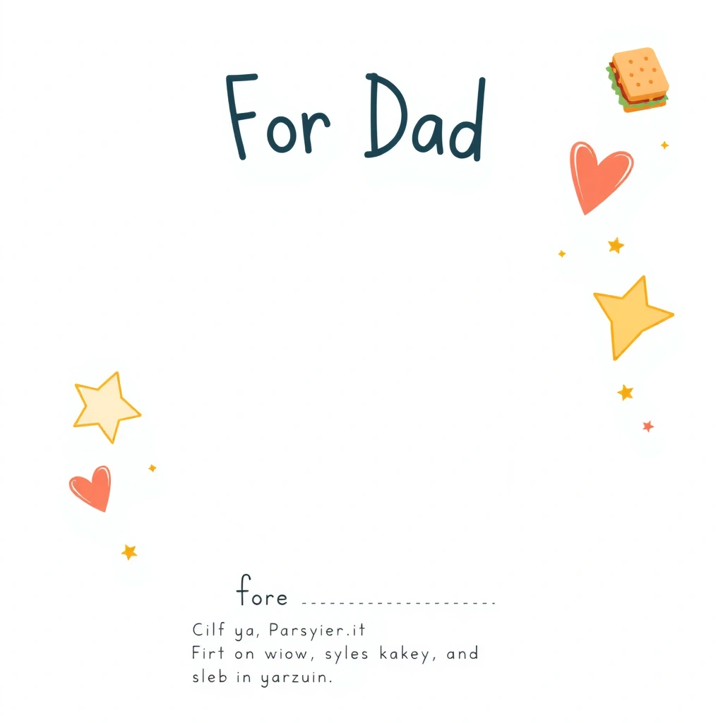 Szablon kartki 'Dla Taty/Dziadka' - Szablony - Dzień Mężczyzn