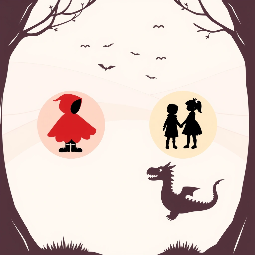 Plansza do układania rekwizytów (mata aktywności) - Szablony - Dzień Postaci z Bajek