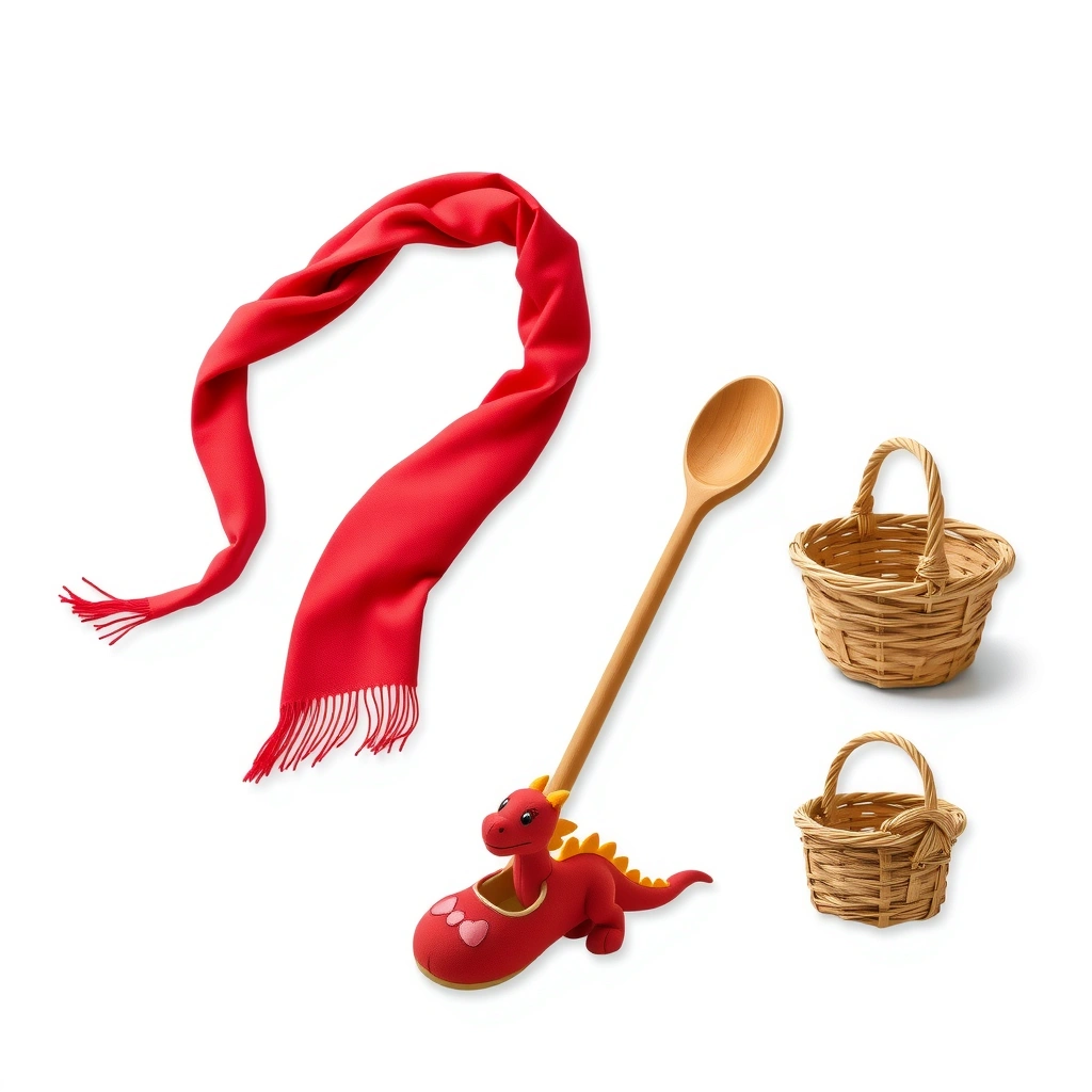 Zestaw rekwizytów (izolowane przedmioty) - Materiały - Dzień Postaci z Bajek