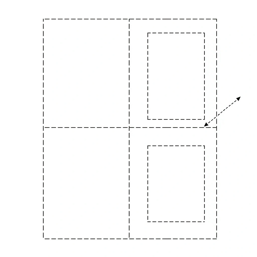 Szablon mini-książeczki A4 składanej na pół - Szablony - Dzień Bibliotekarza i Bibliotek